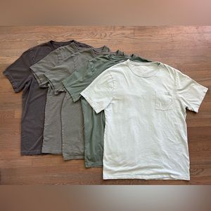 Man J crew T-shirts, L and LT